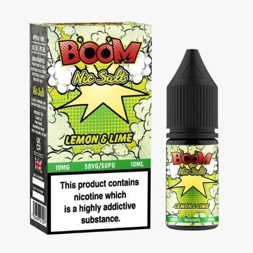 Boom Nic Salts 10ml E-liquids - Box of 10 - Best Vape Wholesale