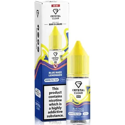 Crystal Clear Nic Salts 10ml- Pack of 10 - Best Vape Wholesale