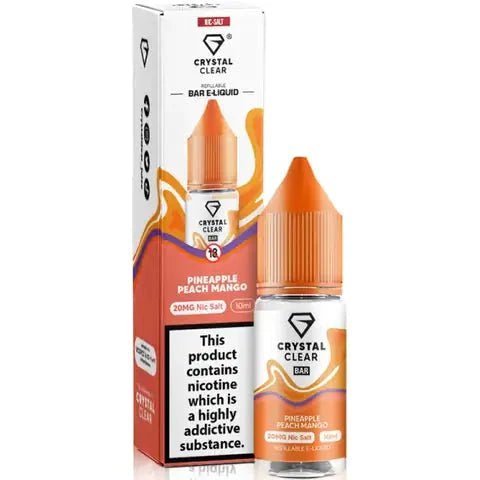 Crystal Clear Nic Salts 10ml- Pack of 10 - Best Vape Wholesale