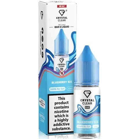 Crystal Clear Nic Salts 10ml- Pack of 10 - Best Vape Wholesale