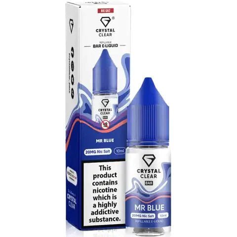 Crystal Clear Nic Salts 10ml- Pack of 10 - Best Vape Wholesale