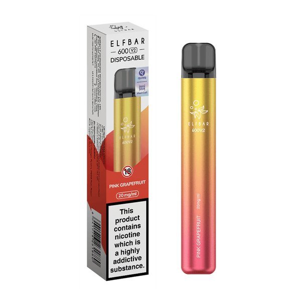 Elf Bar V2 600 Disposable Vape Puff Pod Box of 10 - Best Vape Wholesale