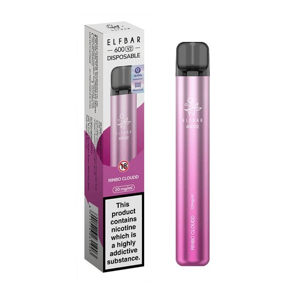 Elf Bar V2 600 Disposable Vape Puff Pod Box of 10 - Best Vape Wholesale