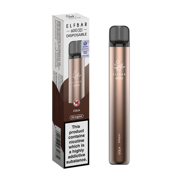 Elf Bar V2 600 Disposable Vape Puff Pod Box of 10 - Best Vape Wholesale