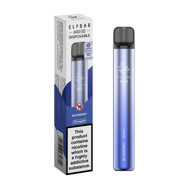 Elf Bar V2 600 Disposable Vape Puff Pod Box of 10 - Best Vape Wholesale