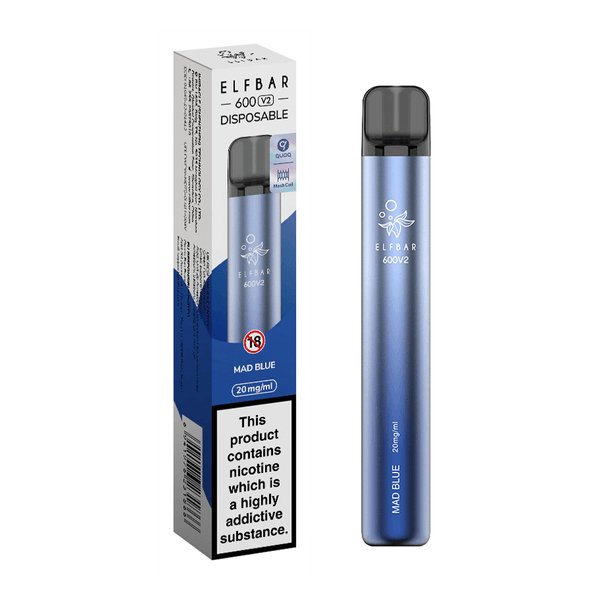 Elf Bar V2 600 Disposable Vape Puff Pod Box of 10 - Best Vape Wholesale