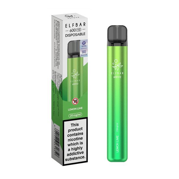 Elf Bar V2 600 Disposable Vape Puff Pod Box of 10 - Best Vape Wholesale