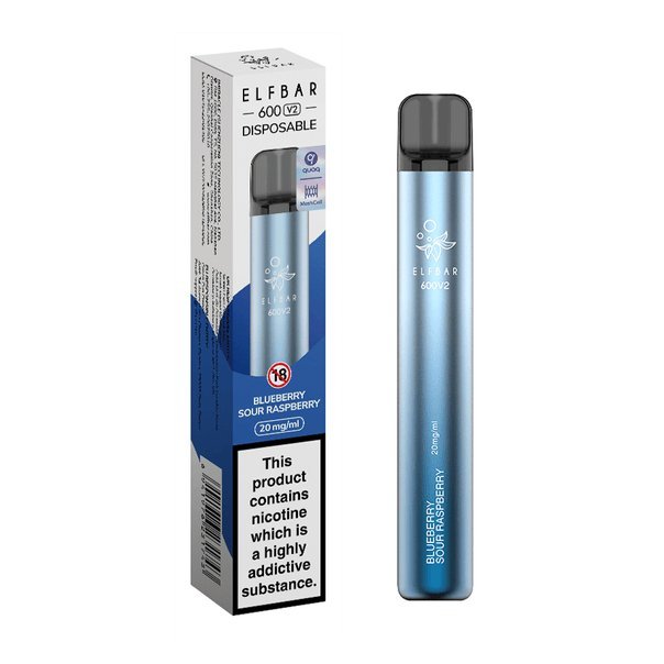 Elf Bar V2 600 Disposable Vape Puff Pod Box of 10 - Best Vape Wholesale