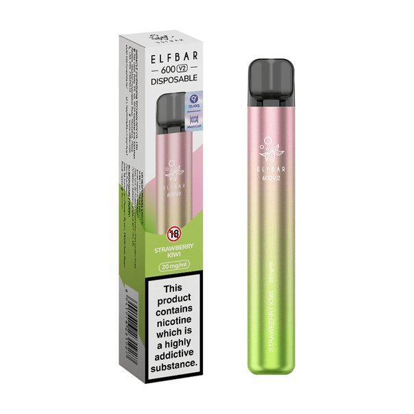 Elf Bar V2 600 Disposable Vape Puff Pod Box of 10 - Best Vape Wholesale