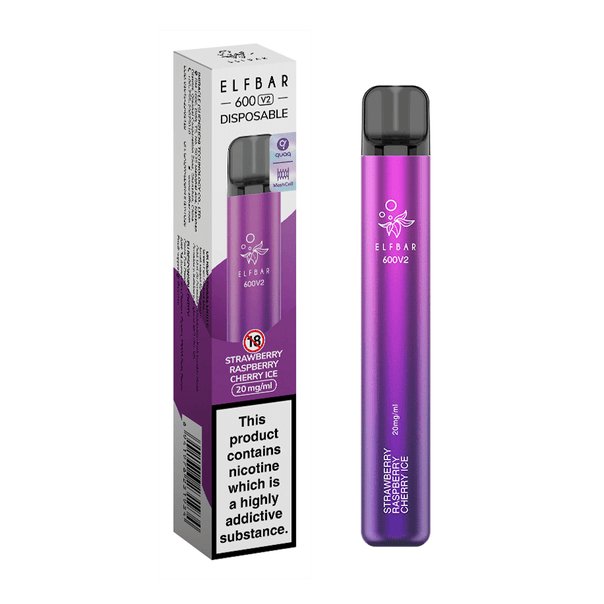 Elf Bar V2 600 Disposable Vape Puff Pod Box of 10 - Best Vape Wholesale