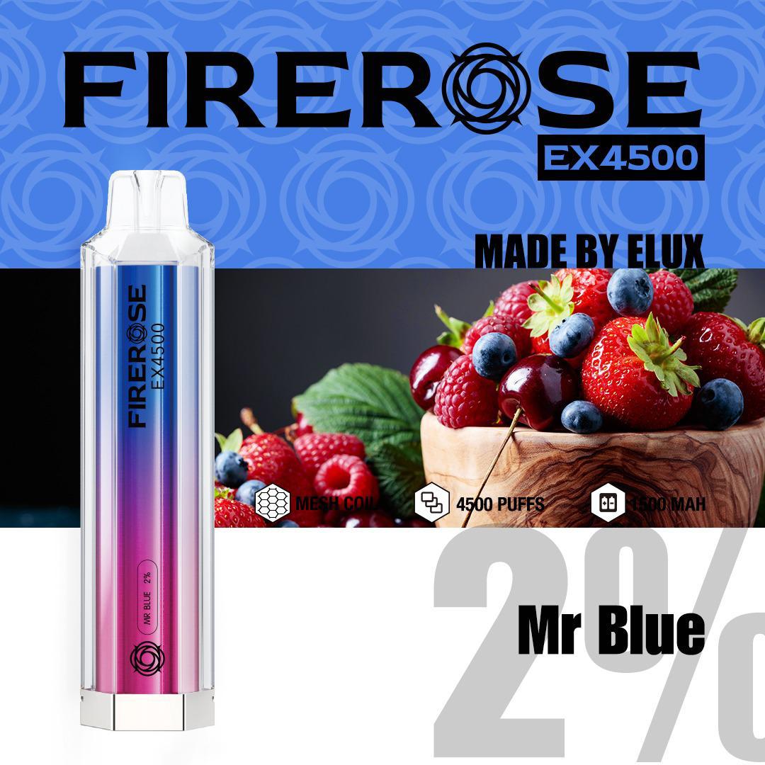 Firerose 4500 Puffs Disposable Vape Box of 10 - Best Vape Wholesale