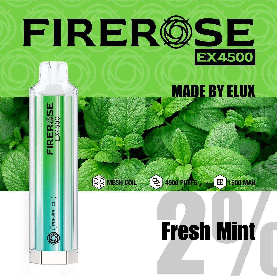 Firerose 4500 Puffs Disposable Vape Box of 10 - Best Vape Wholesale