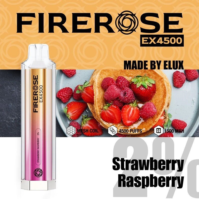 Firerose 4500 Puffs Disposable Vape Box of 10 - Best Vape Wholesale