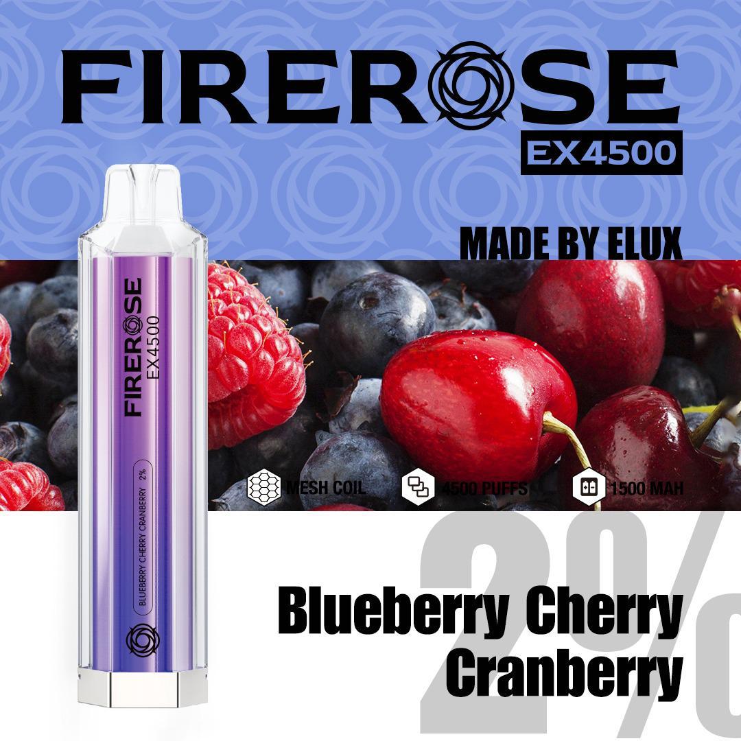 Firerose 4500 Puffs Disposable Vape Box of 10 - Best Vape Wholesale