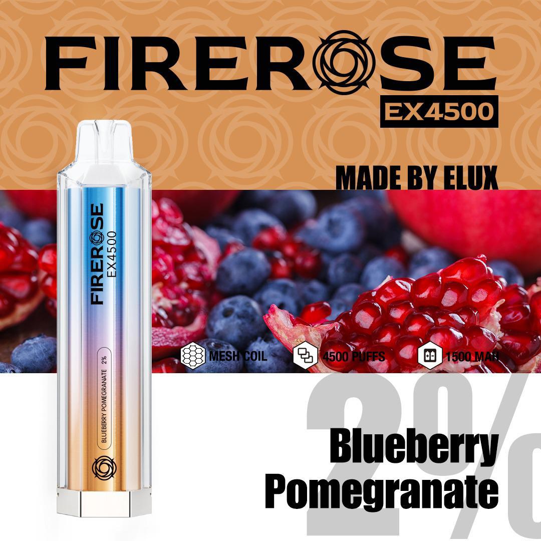 Firerose 4500 Puffs Disposable Vape Box of 10 - Best Vape Wholesale