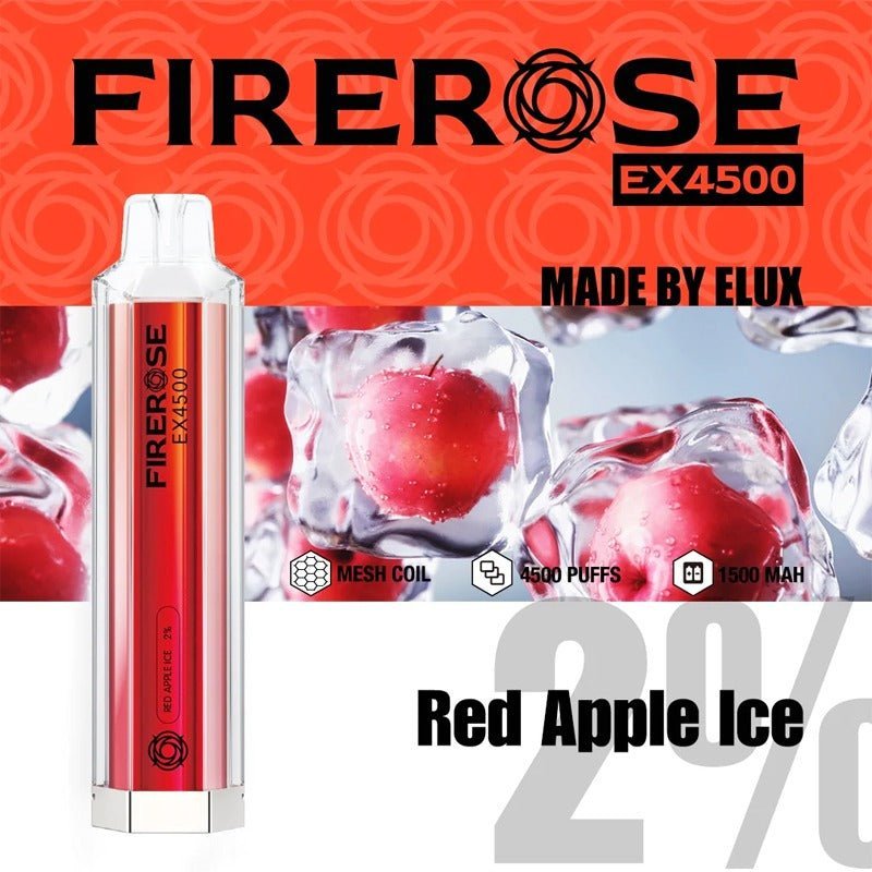 Firerose 4500 Puffs Disposable Vape Box of 10 - Best Vape Wholesale