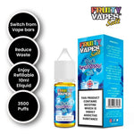 Buy Fruity Vapes Salt 10ml Nic Salts Box of 10 - Blue Raspberry
