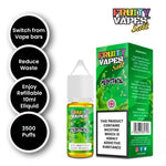 Buy Fruity Vapes Salt 10ml Nic Salts Box of 10 - Menthol