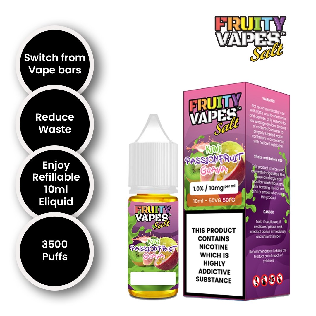 Fruity Vapes Salt 10ml Nic Salts Box of 10 - Best Vape Wholesale