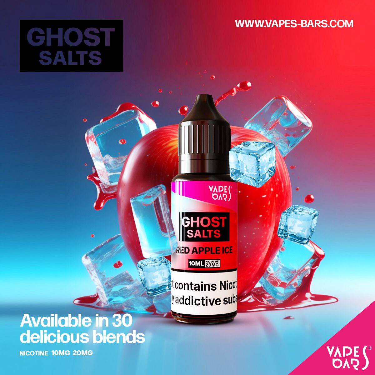 GHOST 3500 Nic Salts 10ml - Box of 10 - Best Vape Wholesale