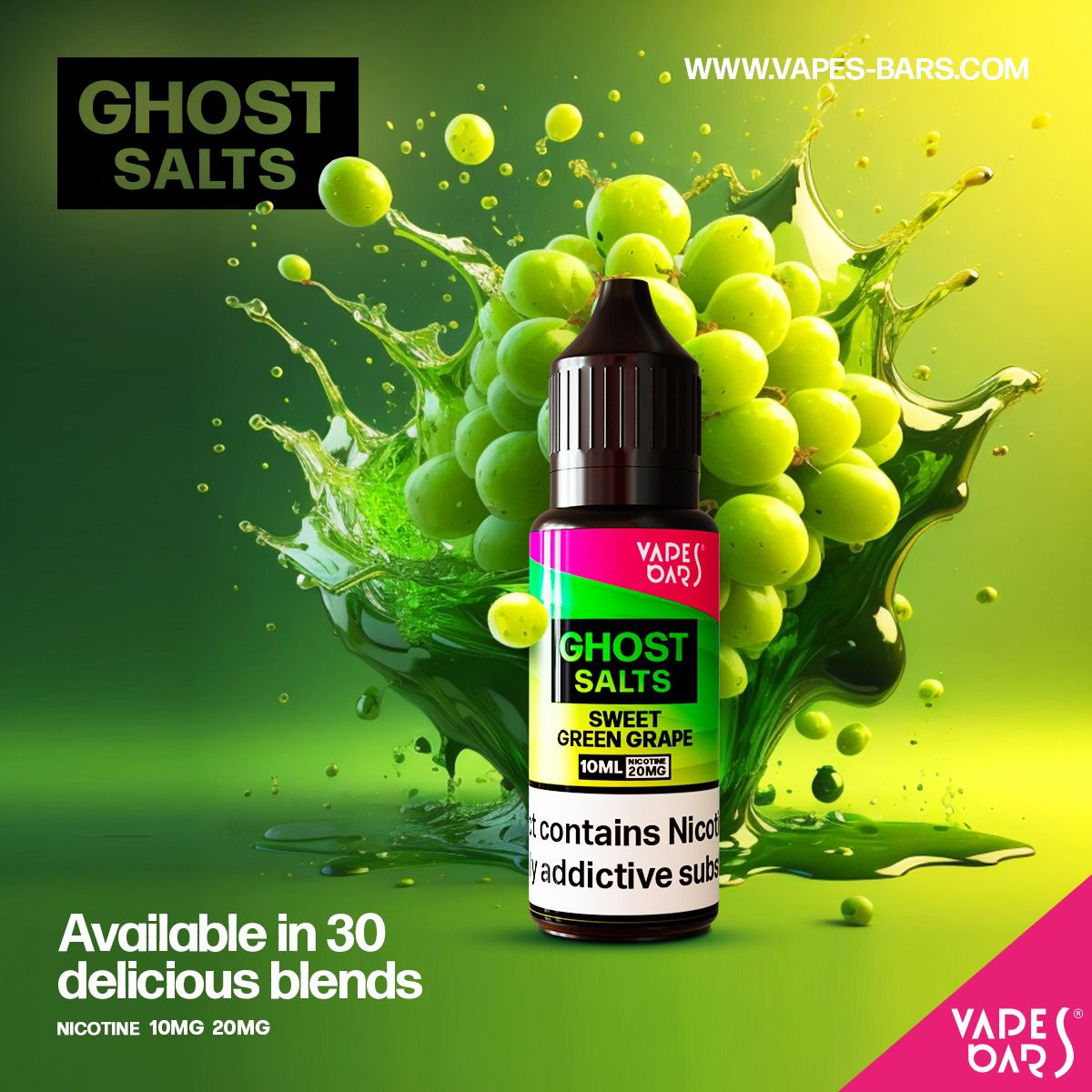 GHOST 3500 Nic Salts 10ml - Box of 10 - Best Vape Wholesale