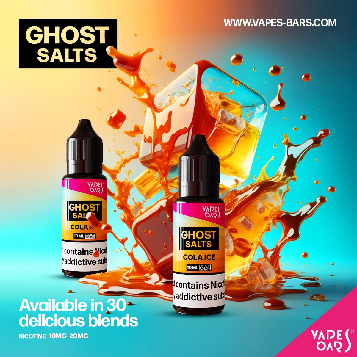 GHOST 3500 Nic Salts 10ml - Box of 10 - Best Vape Wholesale