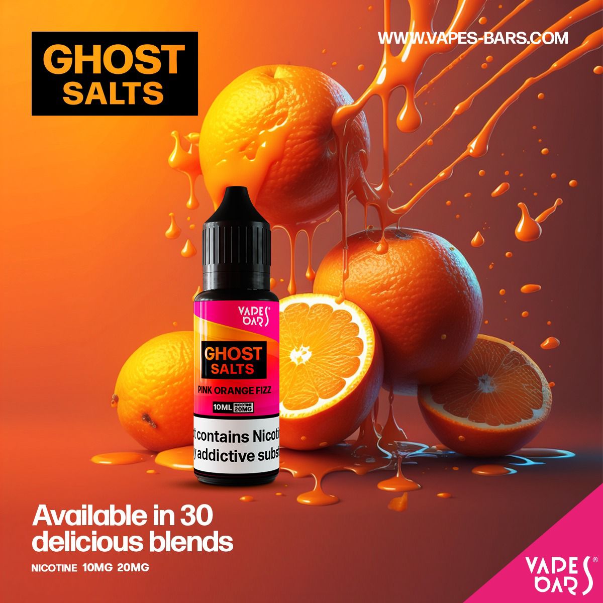 GHOST 3500 Nic Salts 10ml - Box of 10 - Best Vape Wholesale