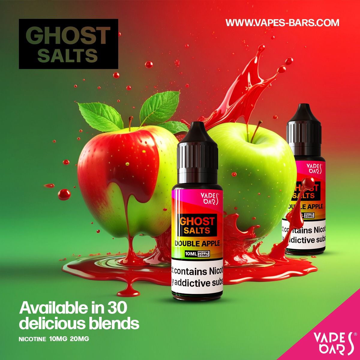 GHOST 3500 Nic Salts 10ml - Box of 10 - Best Vape Wholesale