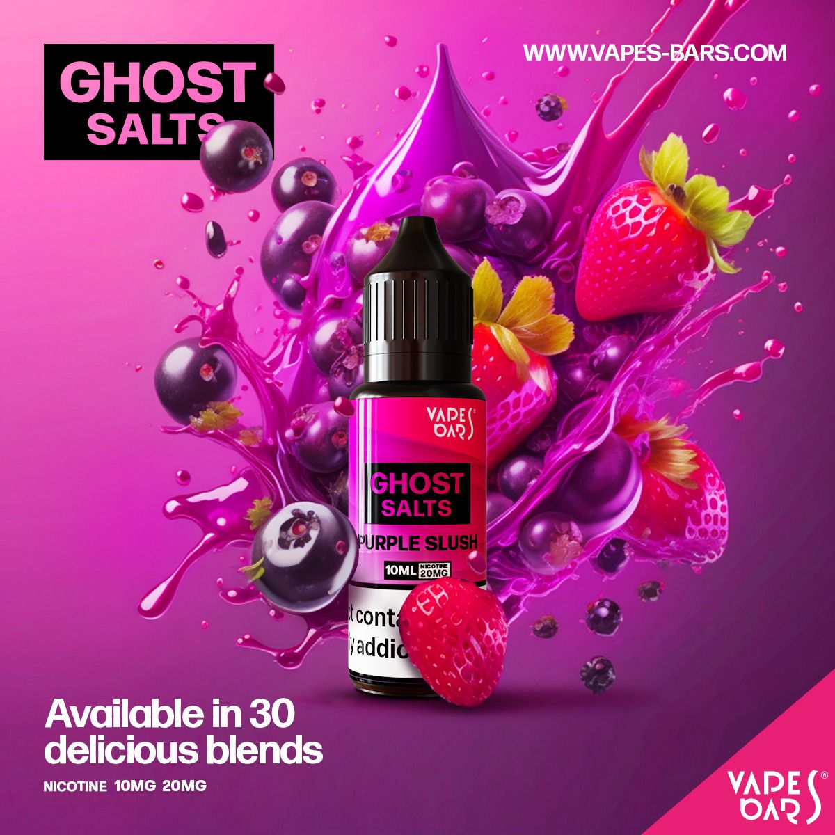 GHOST 3500 Nic Salts 10ml - Box of 10 - Best Vape Wholesale