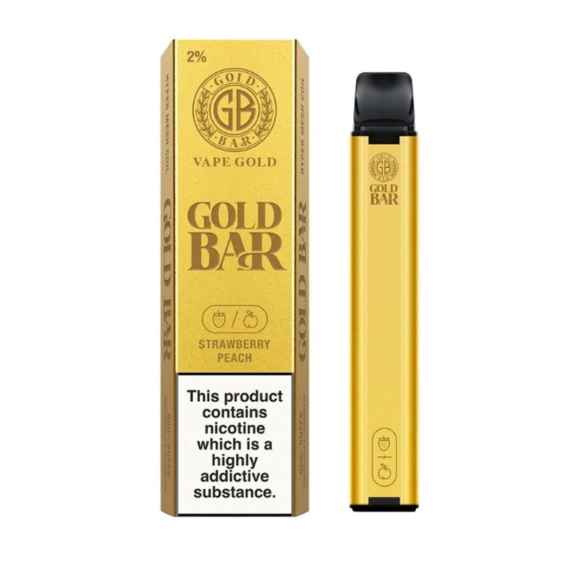 Gold Bar 600 Puffs Disposable Vape Box of 10 - Best Vape Wholesale