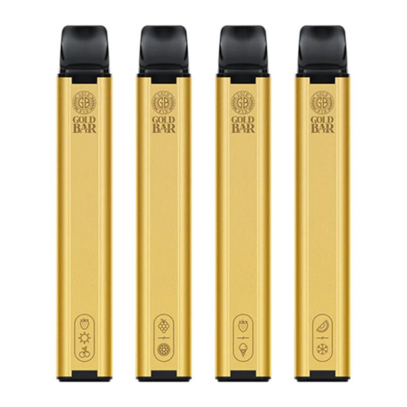 Gold Bar 600 Puffs Disposable Vape Box of 10 - Best Vape Wholesale