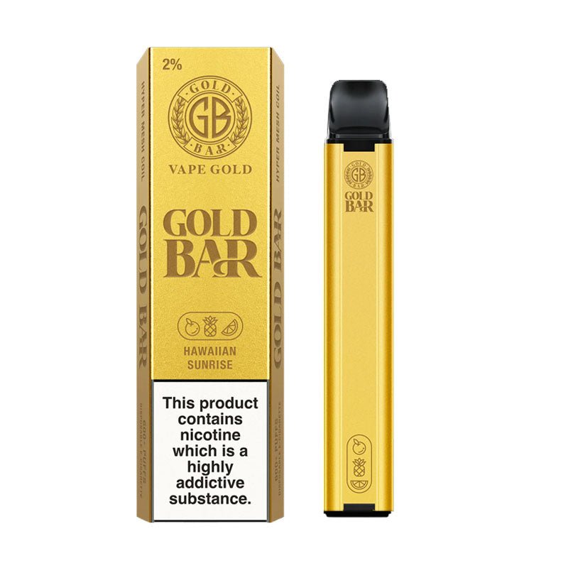 Gold Bar 600 Puffs Disposable Vape Box of 10 - Best Vape Wholesale
