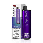 Buy IVG 2400 Puffs Disposable Vape Pod Device Box of 5 - Blackcurrant Menthol