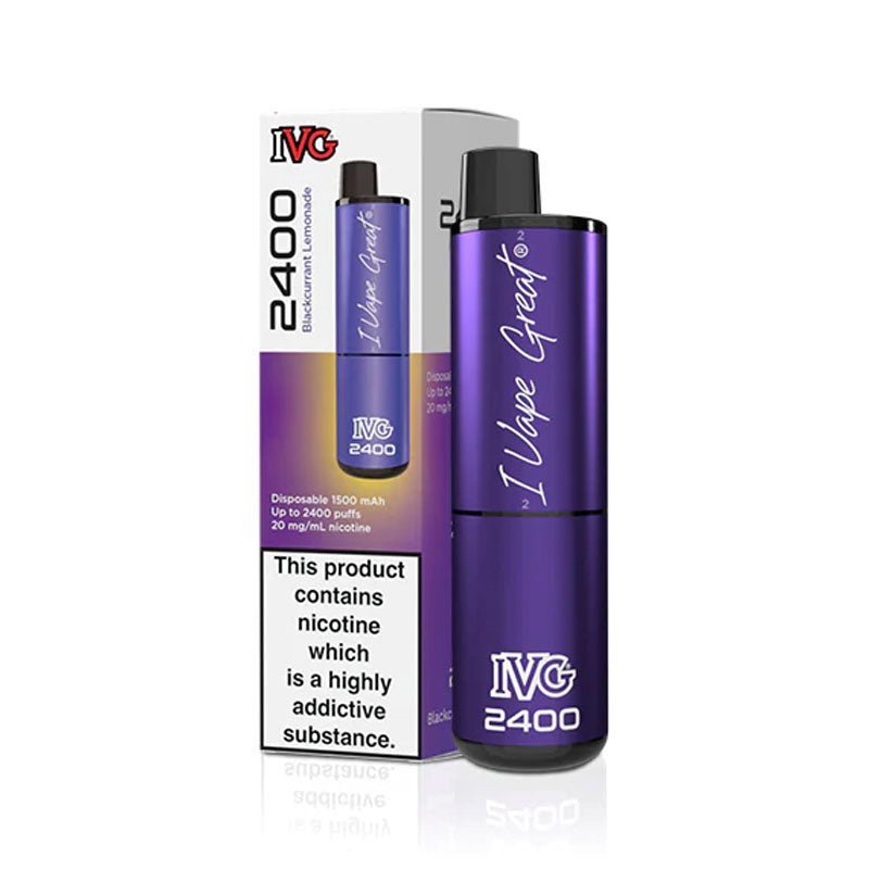 IVG 2400 Puffs Disposable Vape Pod Device Box of 5 - Best Vape Wholesale