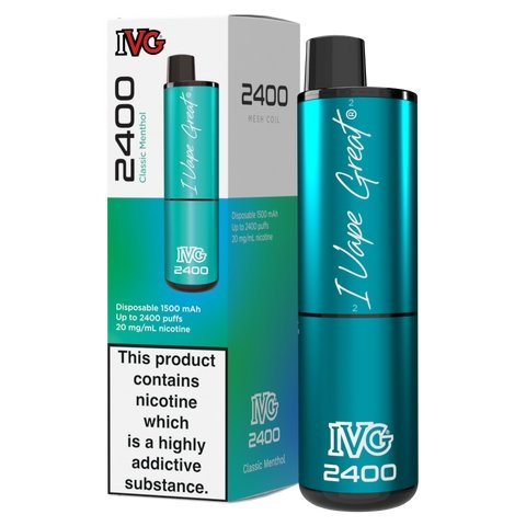 IVG 2400 Puffs Disposable Vape Pod Device Box of 5 - Best Vape Wholesale
