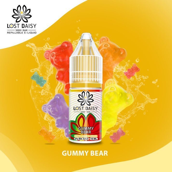 Buy Lost Daisy 5000 Bar Salt 10ml - Box of 10 - Gummy Bear