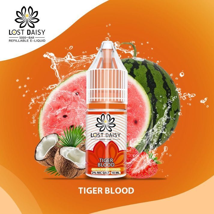 Buy Lost Daisy 5000 Bar Salt 10ml - Box of 10 - Tiger Blood