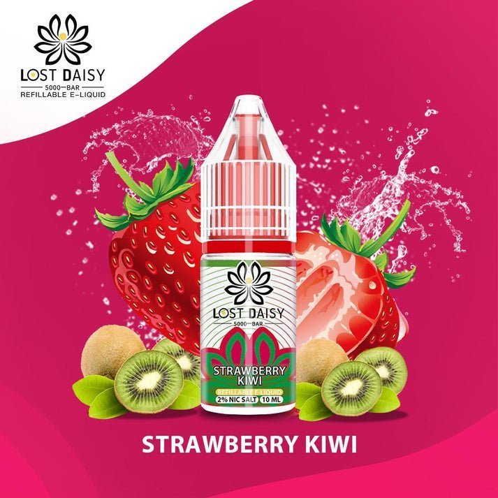 Buy Lost Daisy 5000 Bar Salt 10ml - Box of 10 - Strawberry Kiwi
