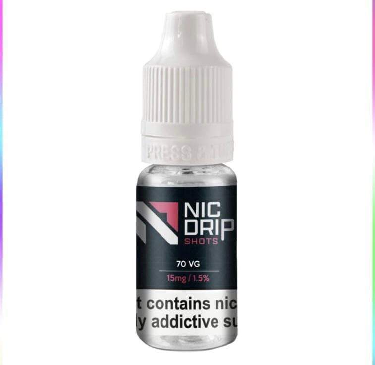 NIC DRIP - 70VG - 15MG - NICOTINE SHOT - Best Vape Wholesale