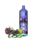 Buy RandM Tornado 9000 Puffs Disposable Vape Box of 10 - Aloe Grape