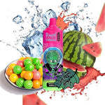 Buy RandM Tornado 9000 Puffs Disposable Vape Box of 10 - Watermelon Bubblegum