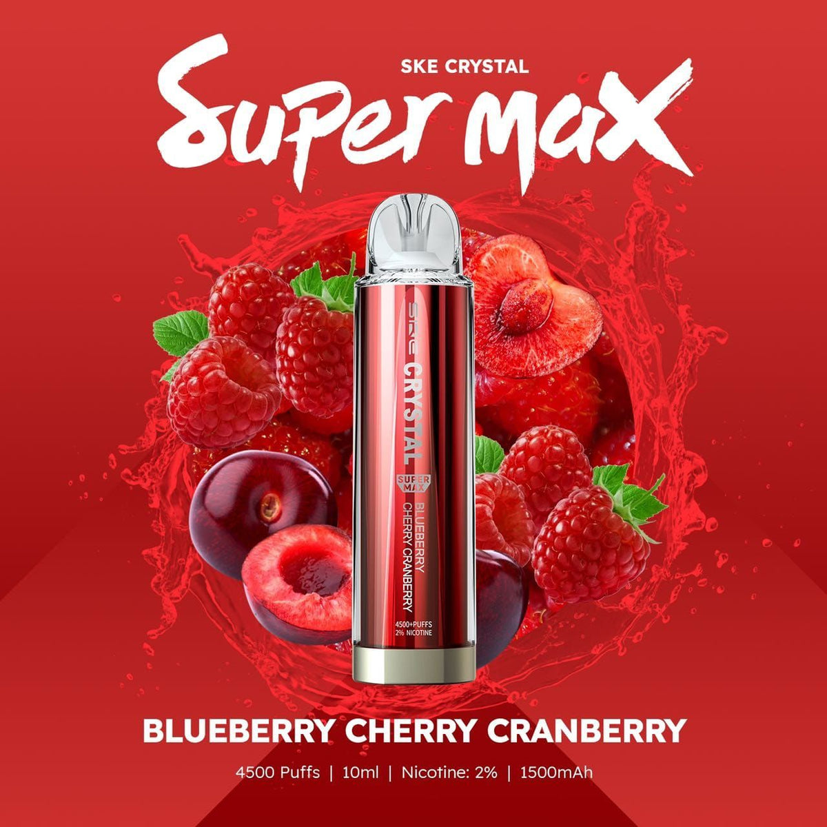 Ske Crystal Original Super Max 4500 Disposable Vape Puff Pod Box Of 10 - Best Vape Wholesale