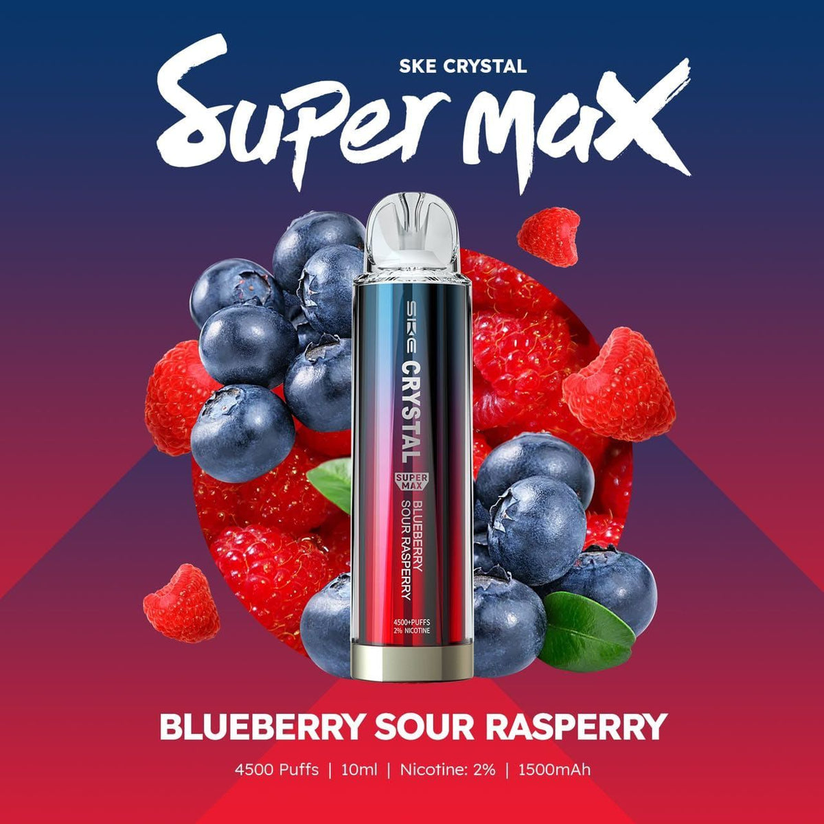 Ske Crystal Original Super Max 4500 Disposable Vape Puff Pod Box Of 10 - Best Vape Wholesale