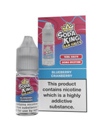 Buy Soda King Nic Salt 10ml - Box of 10 - Blueberry Cranberry