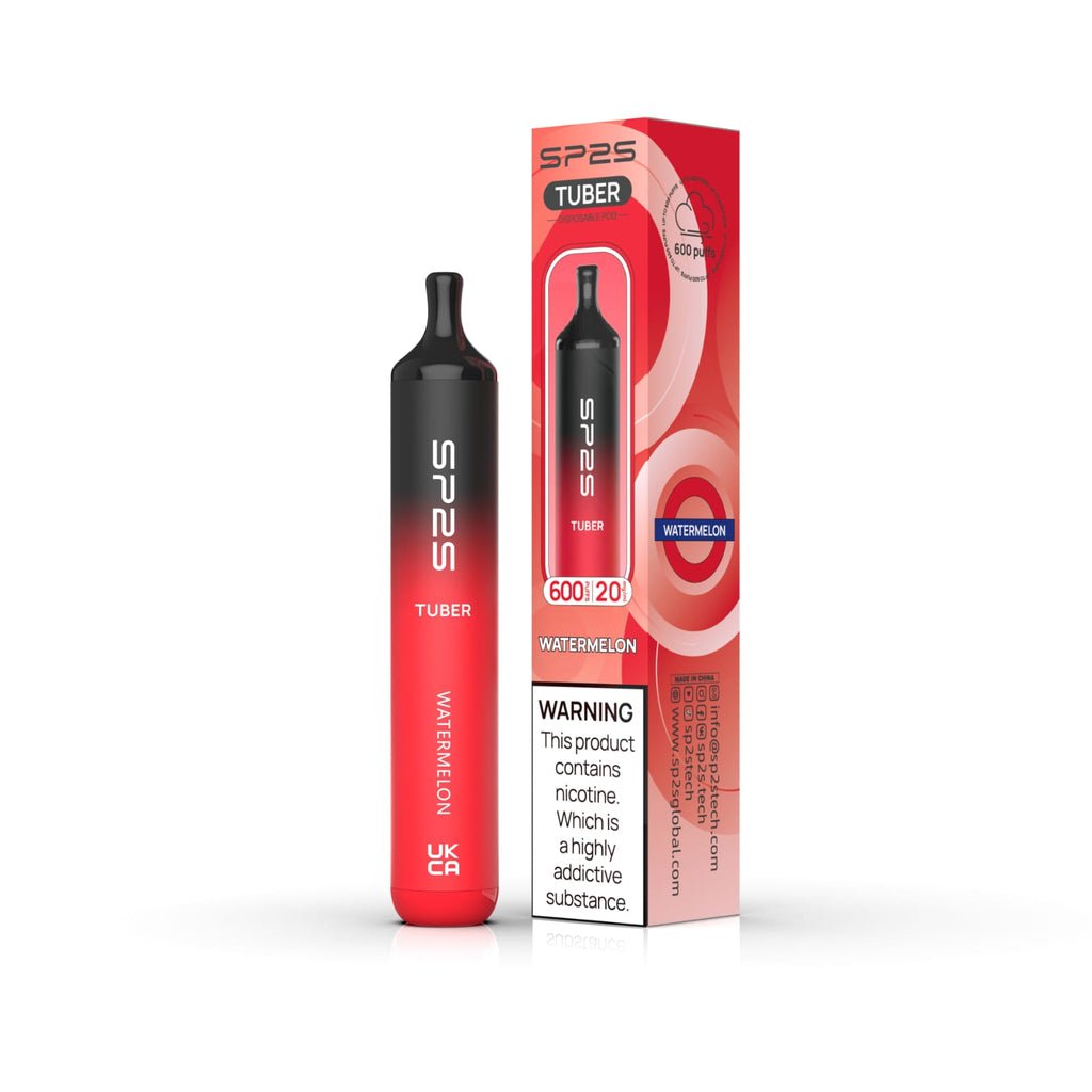 SP2S Tuber 600 Puffs Disposable Vape Pod Box of 10 - Best Vape Wholesale