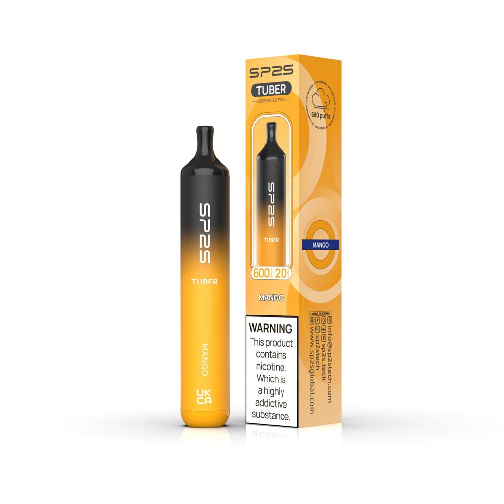 SP2S Tuber 600 Puffs Disposable Vape Pod Box of 10 - Best Vape Wholesale