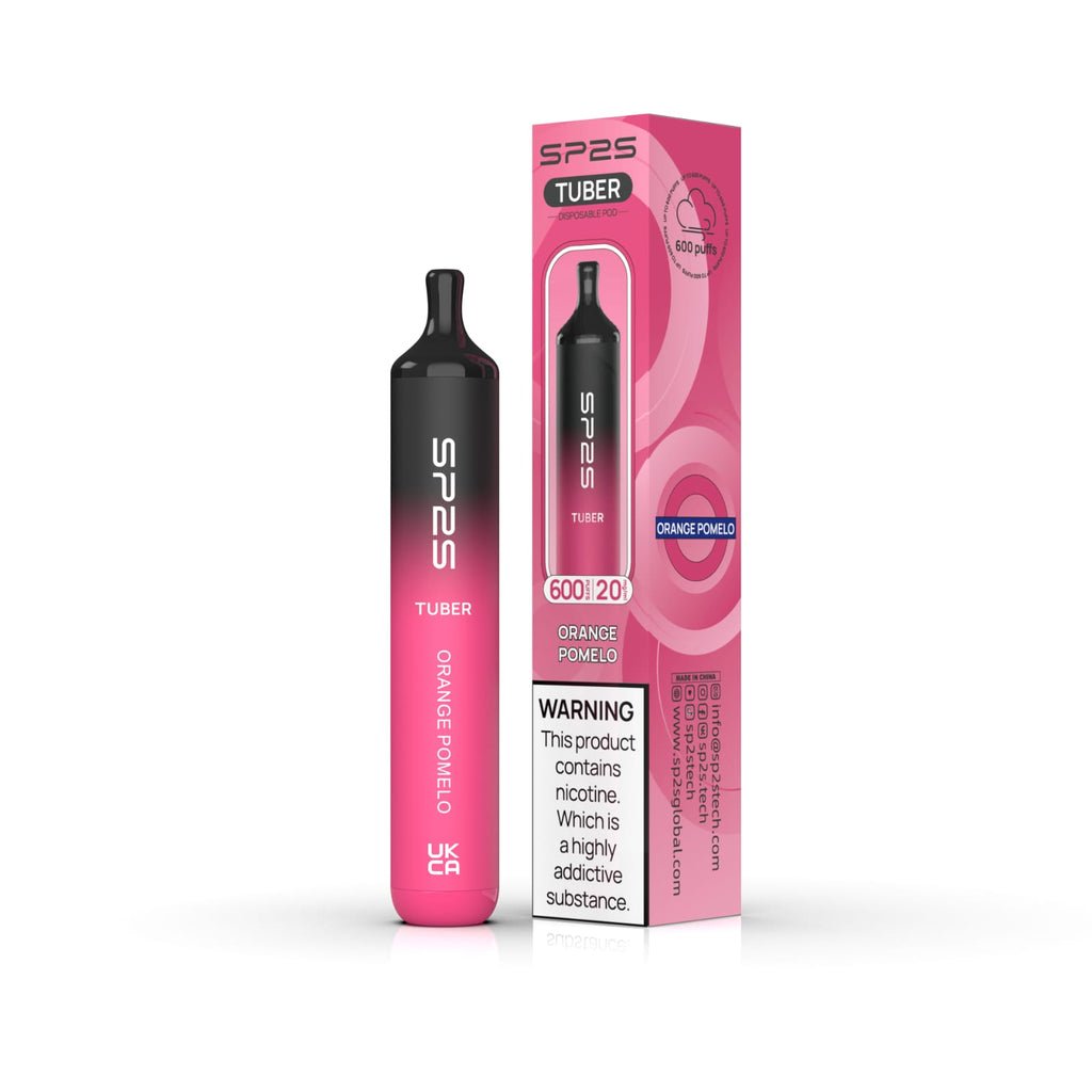 SP2S Tuber 600 Puffs Disposable Vape Pod Box of 10 - Best Vape Wholesale