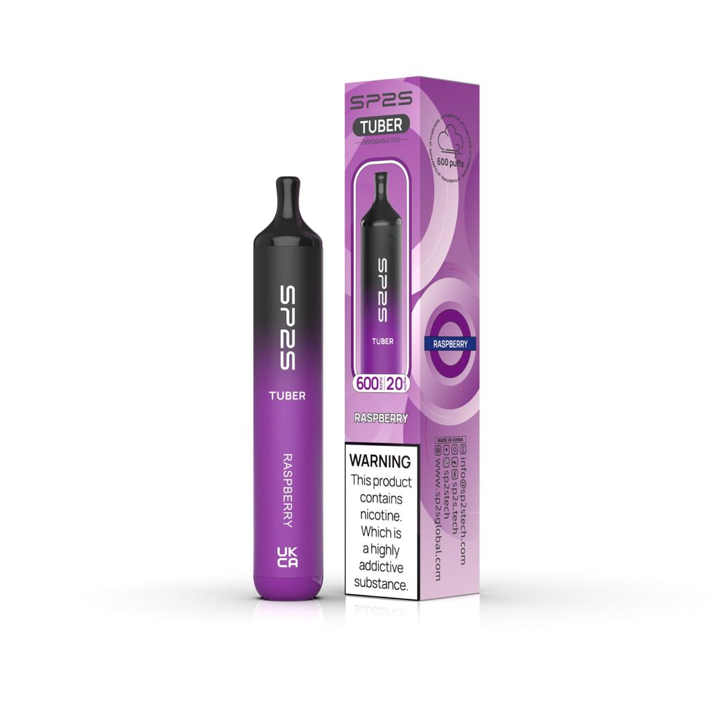 SP2S Tuber 600 Puffs Disposable Vape Pod Box of 10 - Best Vape Wholesale