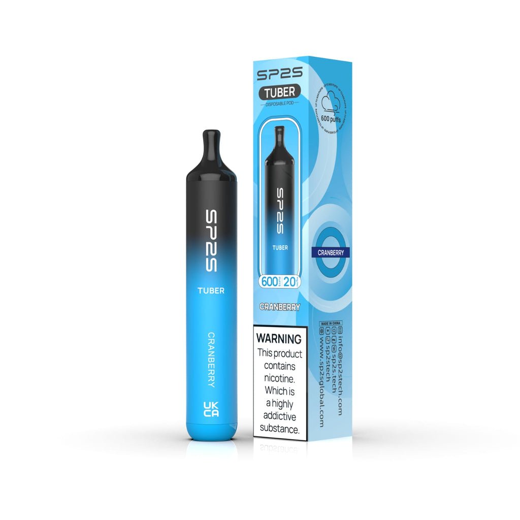 SP2S Tuber 600 Puffs Disposable Vape Pod Box of 10 - Best Vape Wholesale