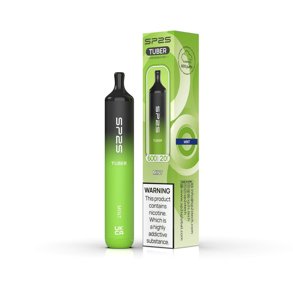 SP2S Tuber 600 Puffs Disposable Vape Pod Box of 10 - Best Vape Wholesale